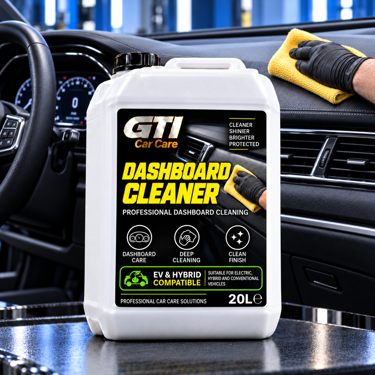 Dashboard Cleaner in 20 L professional packaging
