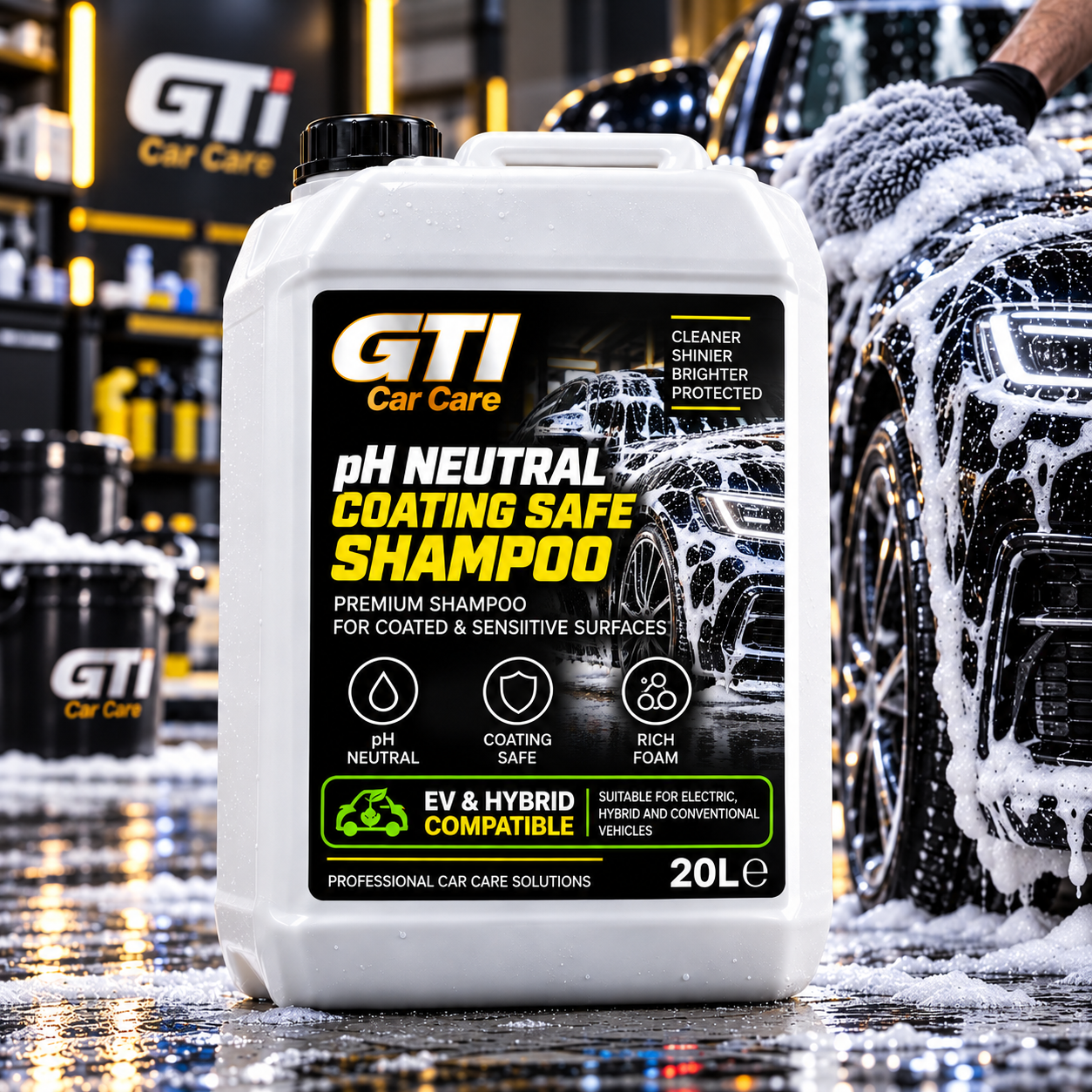 pH Neutral Coating Safe Shampoo in 20 L professional packaging